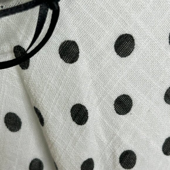 Charlie B Women's White Dress with Black Dots Midi Dress Size L - NWT - Picture 4 of 8